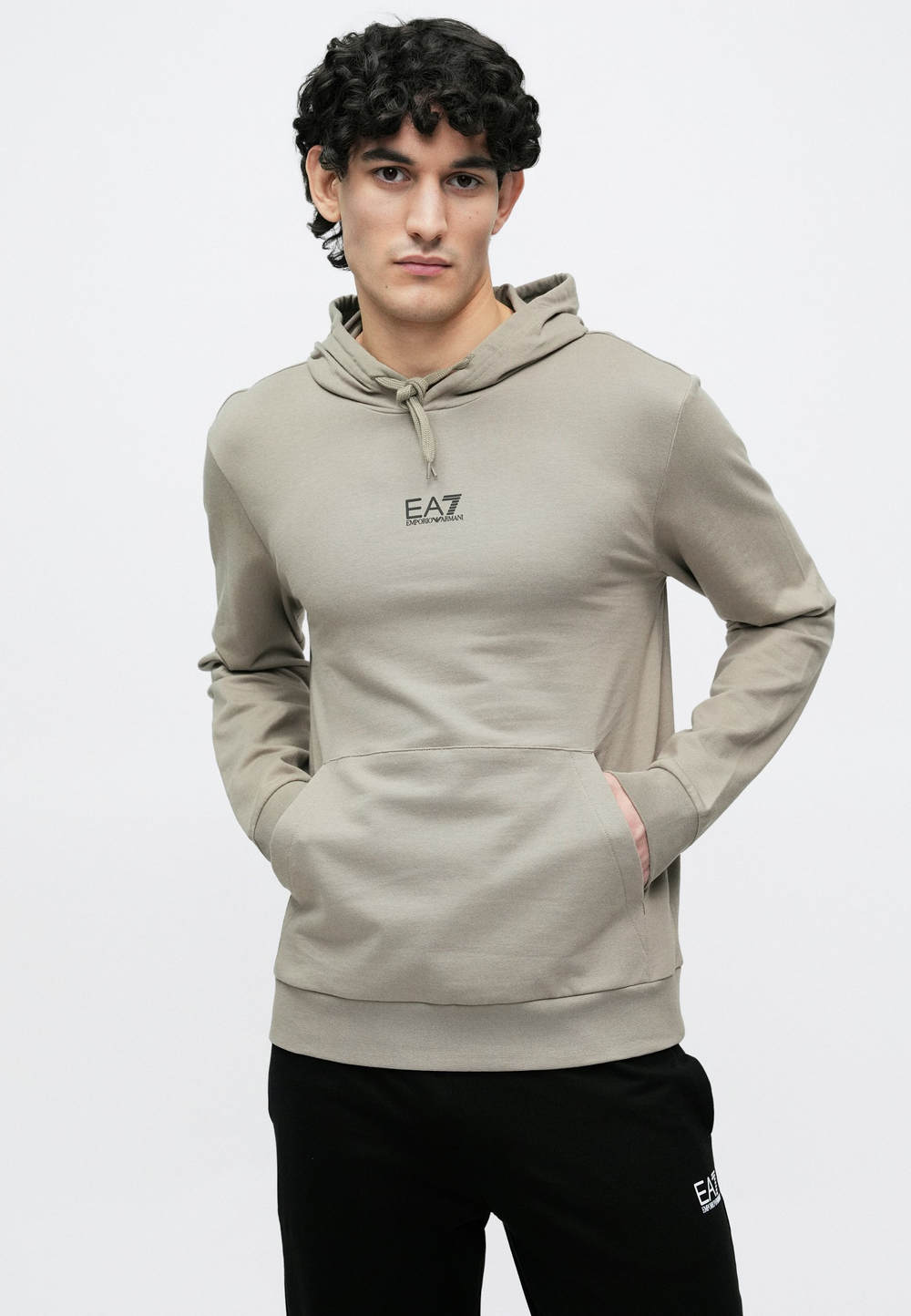 EA7 Emporio Armani Толстовка с капюшоном - жареный кешью/песок