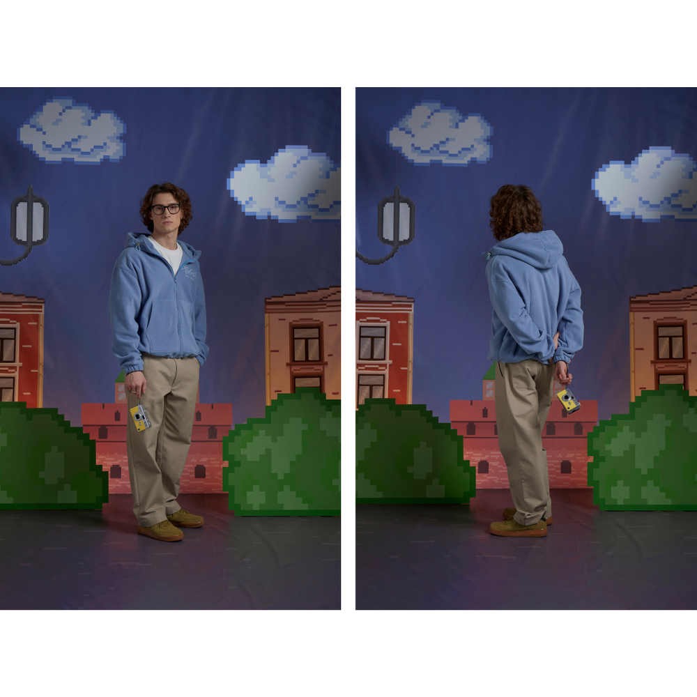 Худи Called a Garment Voyageur St Zip "Sky Blue"