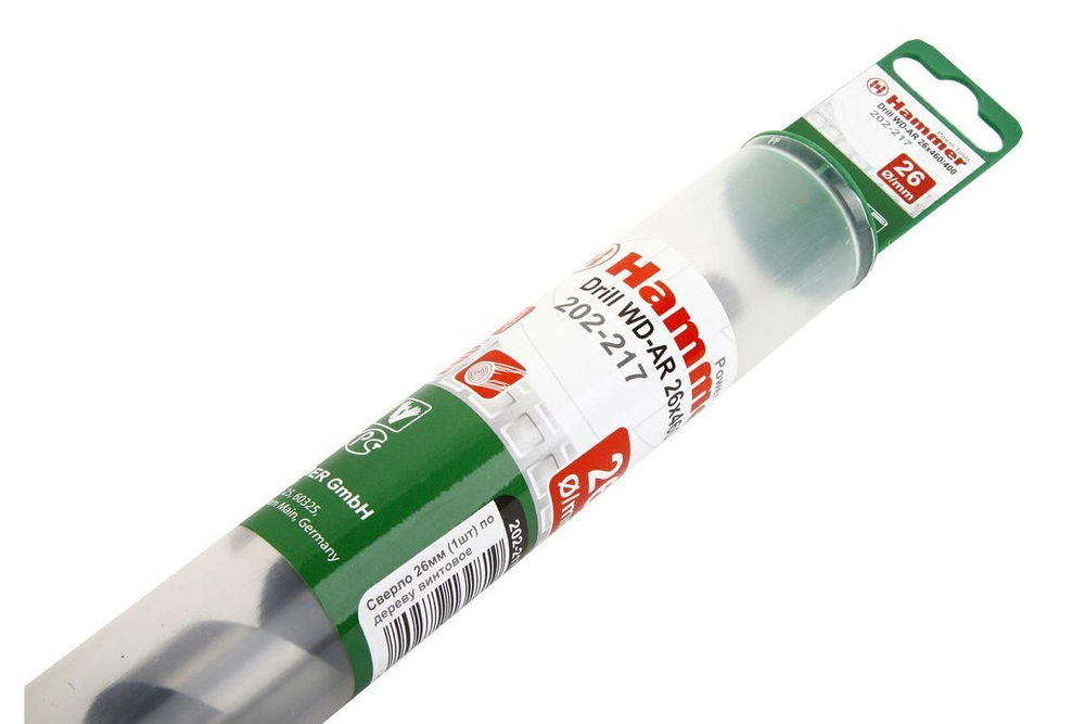 Сверло Hammer 202-217 DR WD AR 26мм*460/370мм ,