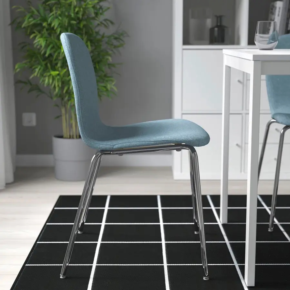 Стул - KARLPETTER IKEA/ КАРЛПЕТТЕР ИКЕА, 80х52х50 см, голубой