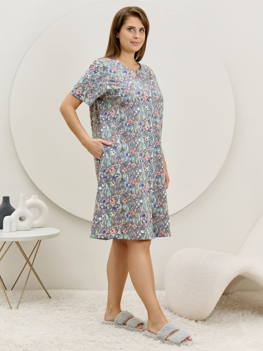 Халат Рейна Виотекс СЕРЫЙ