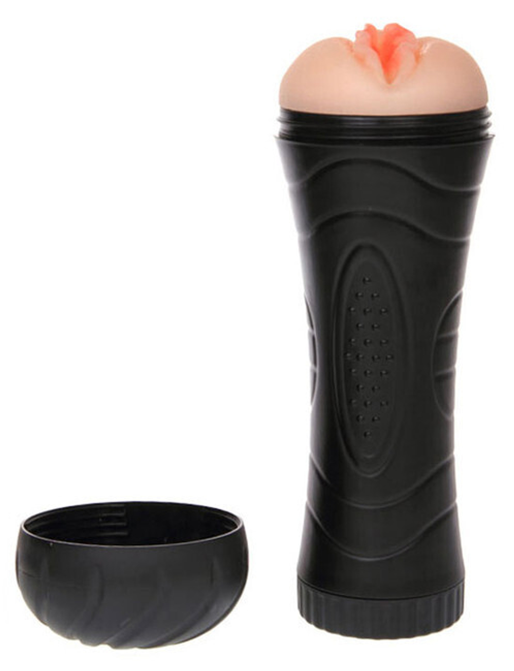 Мастурбатор-вагина с вибрацией LOLITA в пластиковом футляре (7 режимов) (Цвет: телесный)