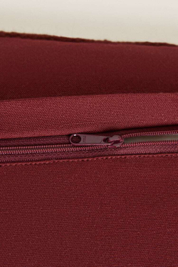 ZARA HOME ЧЕХОЛ НА ПОДУШКУ ИЗ ШЕРСТИ В ПОЛОСКУ, ТЕМНО-КАШТАНОВЫЙ