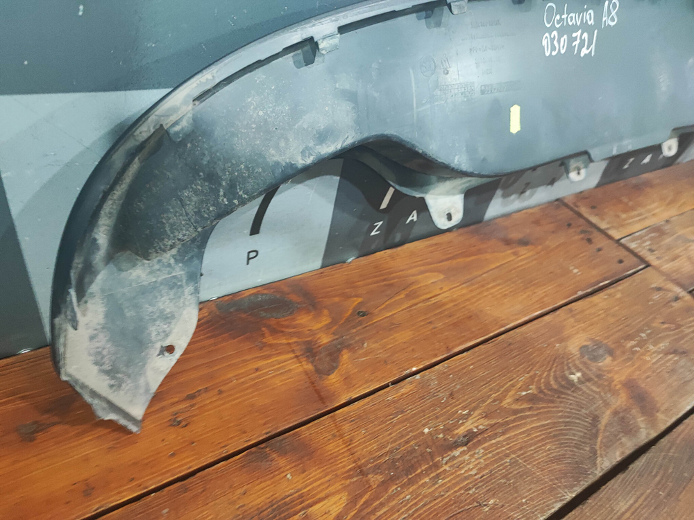 Юбка заднего бампера Skoda Octavia 4 (A8) 19-нв Б/У Оригинал 5ER807521A