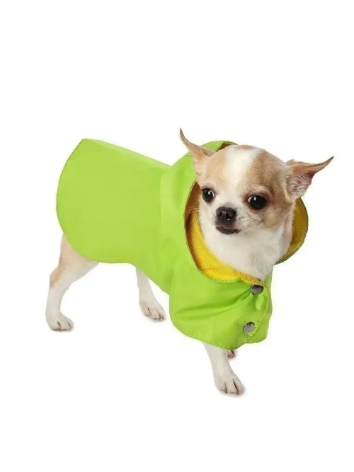 Дождевик для собак средних пород и мелких с капюшоном