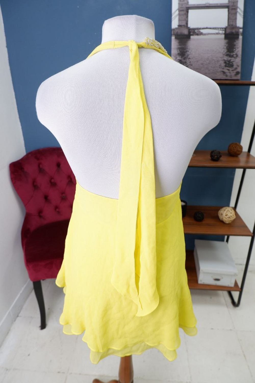 Топ Karen Millen шелковый яркий 42 размер