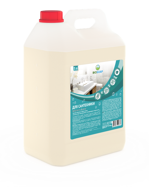 Средство для сантехники с лимонной кислотой Bathroom cleaner, 5л