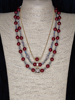 Трехрядное колье «Пульс Марсала»