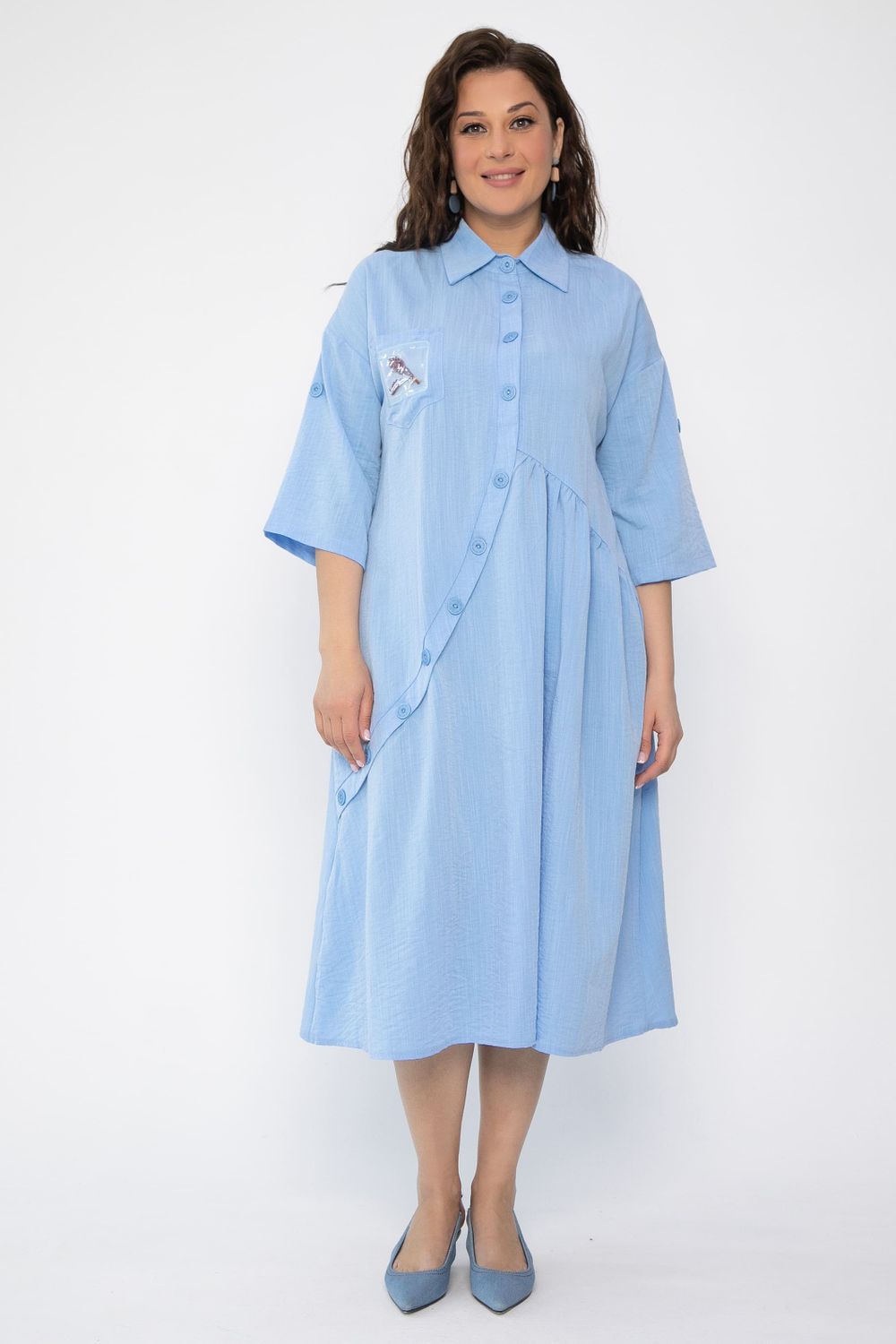 Платье Индира (голубое) П15684-5М LT Collection