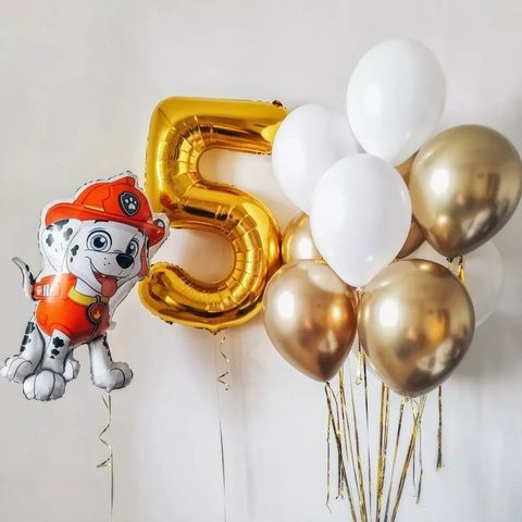 Композиция шаров Маршал щенячий патруль 5 лет