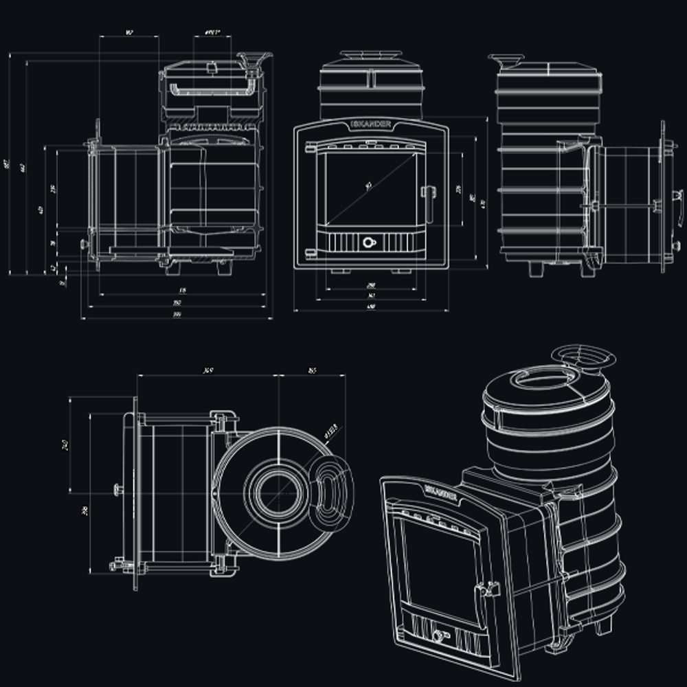 Чугунная печь для бани Искандер ЗК 16 (П2)
