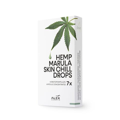 Hemp Marula Skin Chill Drops — Капли-сыворотка “Анти-покраснение” с конопляным маслом и марулой — 7×11 мл