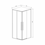 Душевой уголок Vincea Slim-N VSS-4SN8010CLBN 100x80 профиль брашированный никель/стекло прозрачное