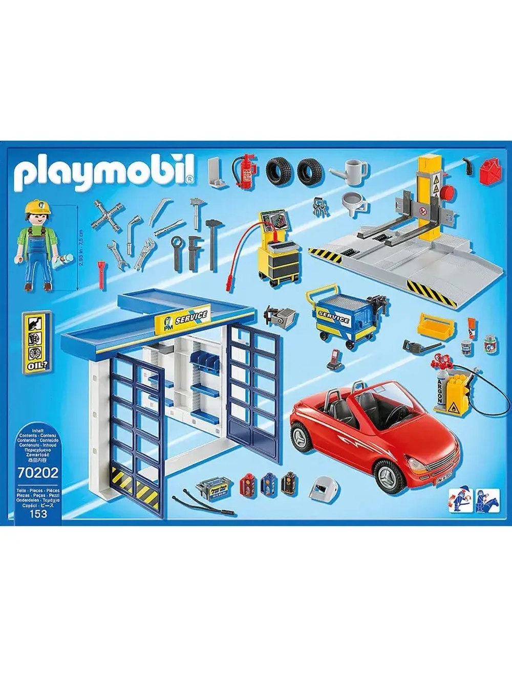 Набор Гараж для ремонта машин Playmobil 70202
