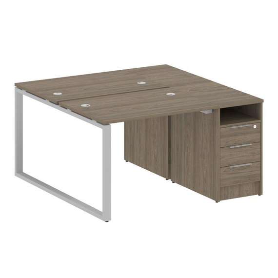 Метал Систем Рабочая станция с тумбой на О-образном м/к БО.РС-СТП-2.1