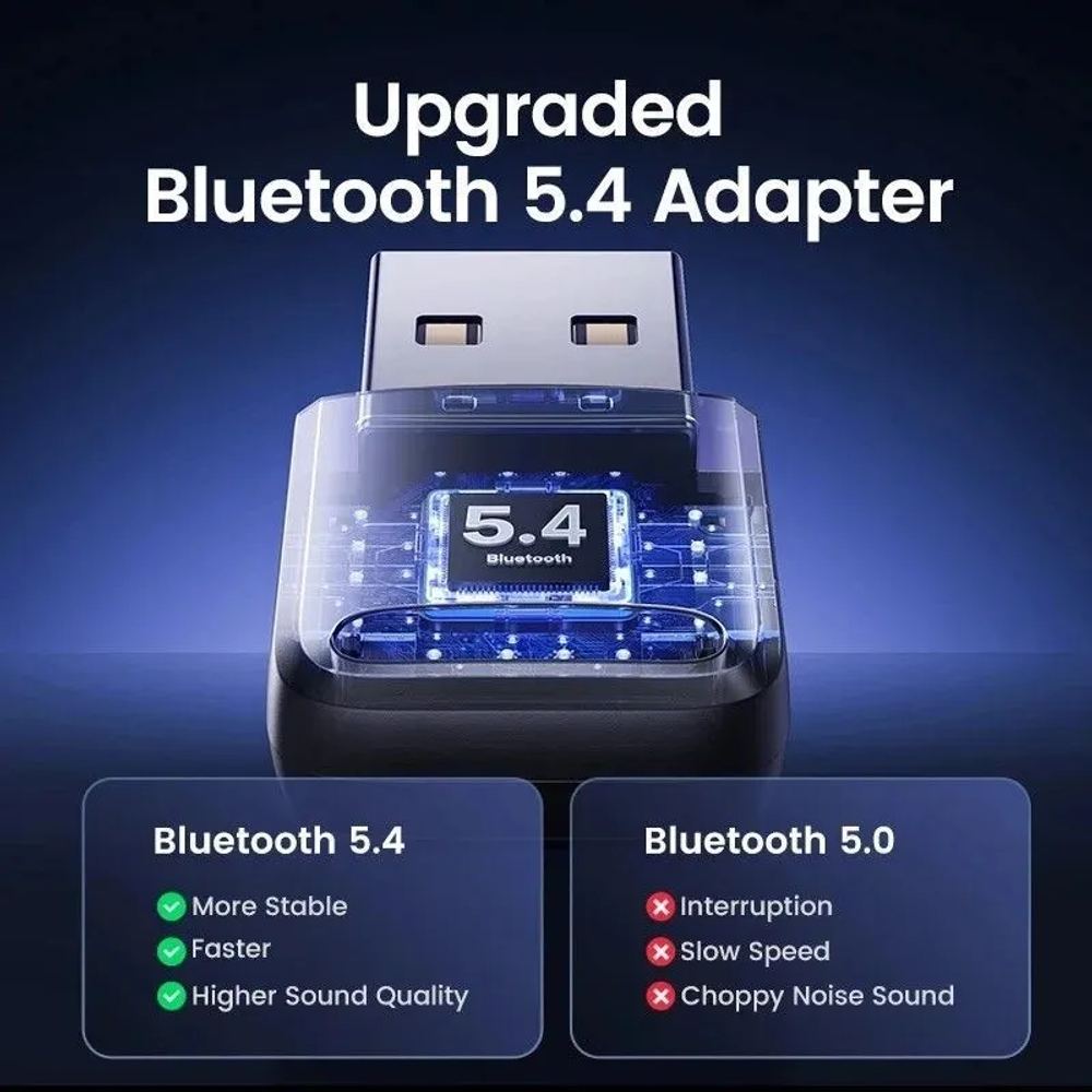 USB Bluetooth 5.4 5.3 5.1Адаптер ключа для динамика ПК Беспроводная мышь Музыкальный аудио ресивер Передатчик