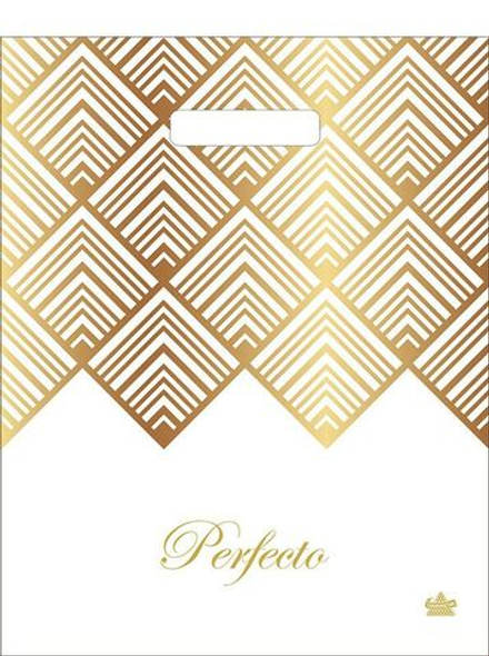 Пакет 37*30см (90мк) с вырубной ручкой "Перфекто Изящность" ПВД