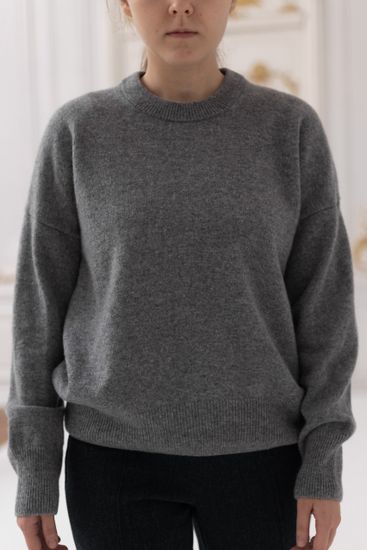 Джемпер Л.Т., 100% шерсть ягнёнка, цвет небо Петербурга.