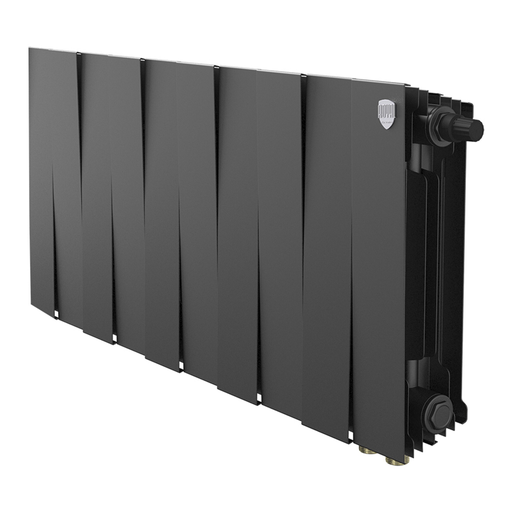 Радиатор биметаллический Royal Thermo PianoForte 300 Noir Sable 10 секций VDR (нижнее правое подключение)