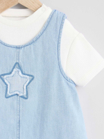 Комбинезон и боди в комплекте для малышей Next E81-332, Голубой, Молочный