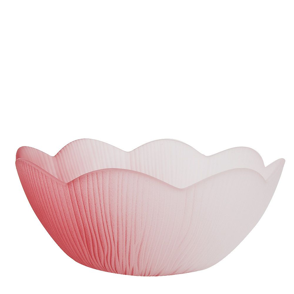 Салатник, набор 3шт. "Frost" (розовый) d=12,5/17/20 см (стекло) (транспортная упаковка)