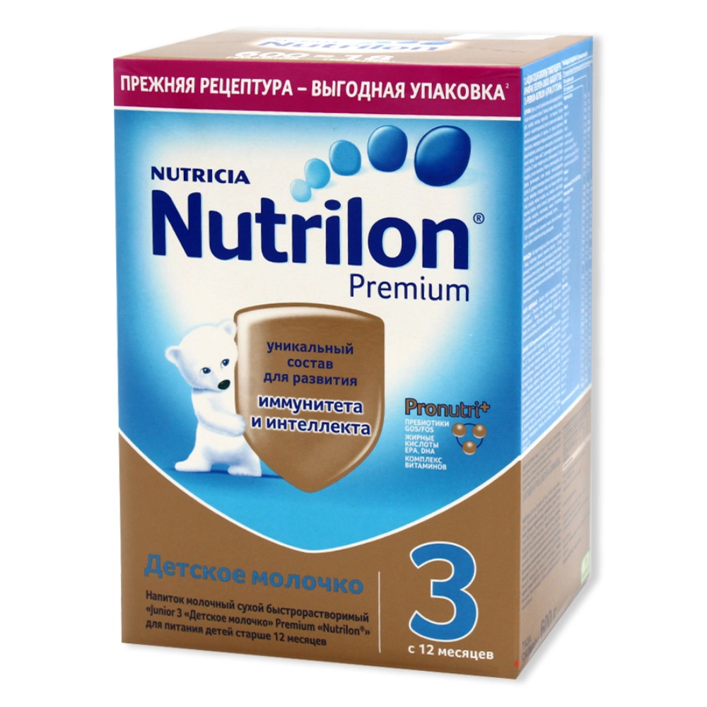 Молочная смесь Nutrilon Premium 3 месяца 600 гр