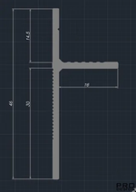 Теневой плинтус скрытого монтажа Pro Design Panel Белый 2700мм