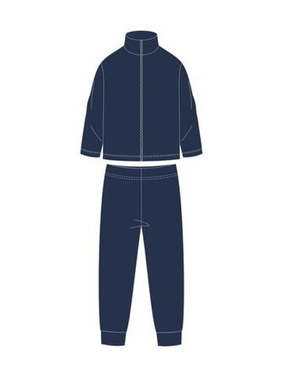 Костюм д/мальчика флис "Горизонт-2" КМ-842/2 р.134, Тёмно-синий (Ивашка)