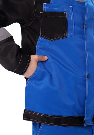 Костюм "Волгарь" брюки (василек/черный)