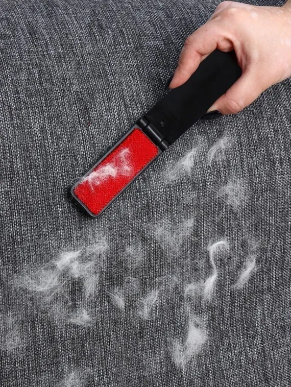 Щётка для одежды складная, 0,6×3,5×9,5 см, цвет чёрный