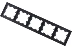 Рамка Systeme Electric ATLASDESIGN 5-постовая карбон 36375