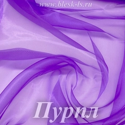 Органза глянцевая, Пурпл, ширина 150 см, 50 ден, опт от 10 м