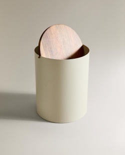 Zara Home ведро для мусора, дерево, чёрный