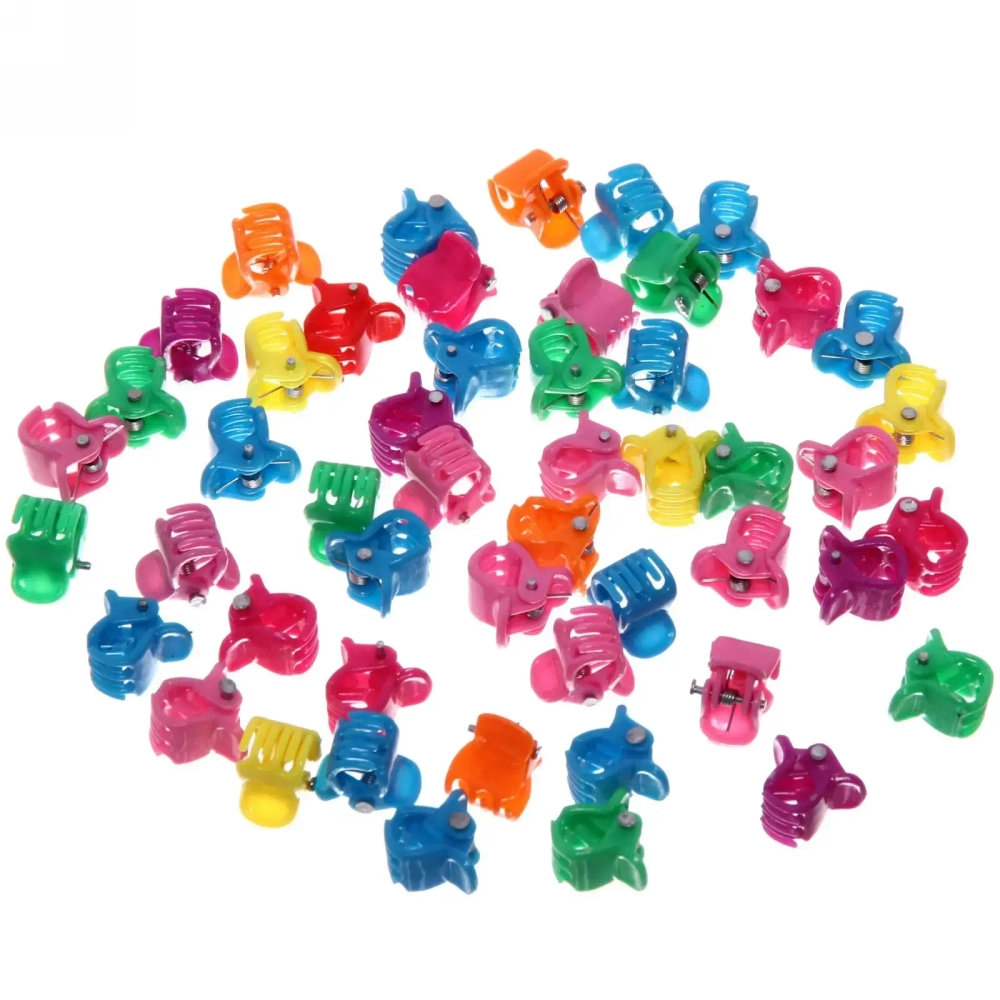 Заколка-краб для волос детские в пакете 50шт «Collection Boom - Классика», цвет микс, 1см