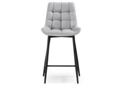 Полубарный стул Алст светло-серый / черный