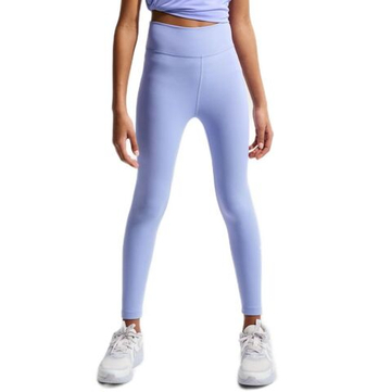 Брюки для девочки теннисные Nike Kids One Dri-Fit Tight - light thistle/white