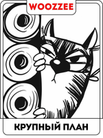 Наклейка декоративная А3 "Уходя оставь унитаз чистым"