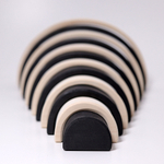 Большая деревянная радуга "Монохром", 12 деталей