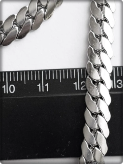 Стальная цепочка, длина 55см Stainless Steel сталь 316L/