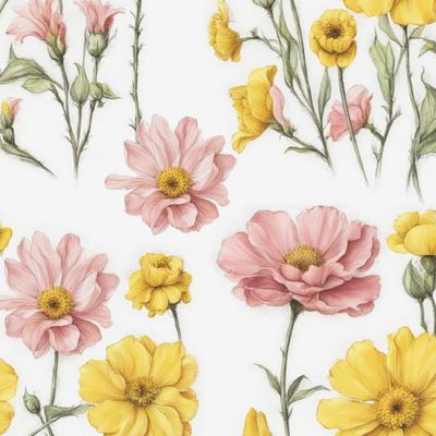 Паттерн полевые цветы 2