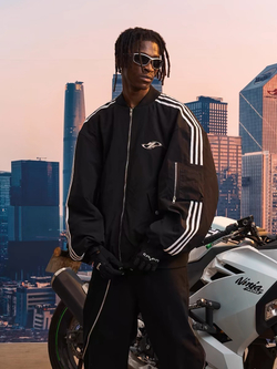 Бомбер HARSHandCRUEL "3 Stripes" MA-1 Jacket