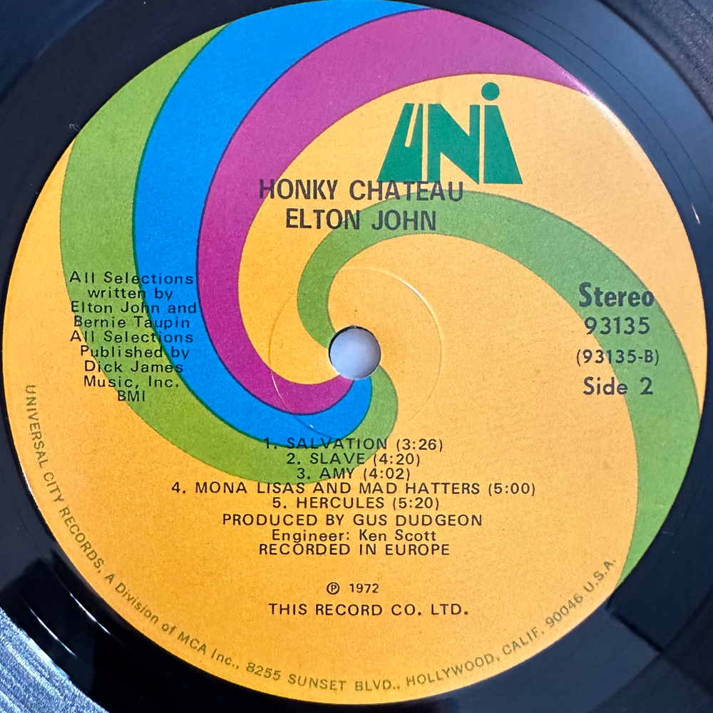 Elton John ‎– Honky Château (США 1972г.)