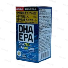 Омега-3 Orihiro с высоким содержанием полиненасыщенных жирных кислот DHA+EPA+DPA, 180 штук на 30 дней