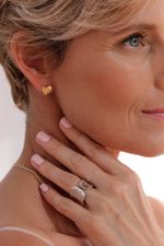 Cерьги сердца Folio, позолота