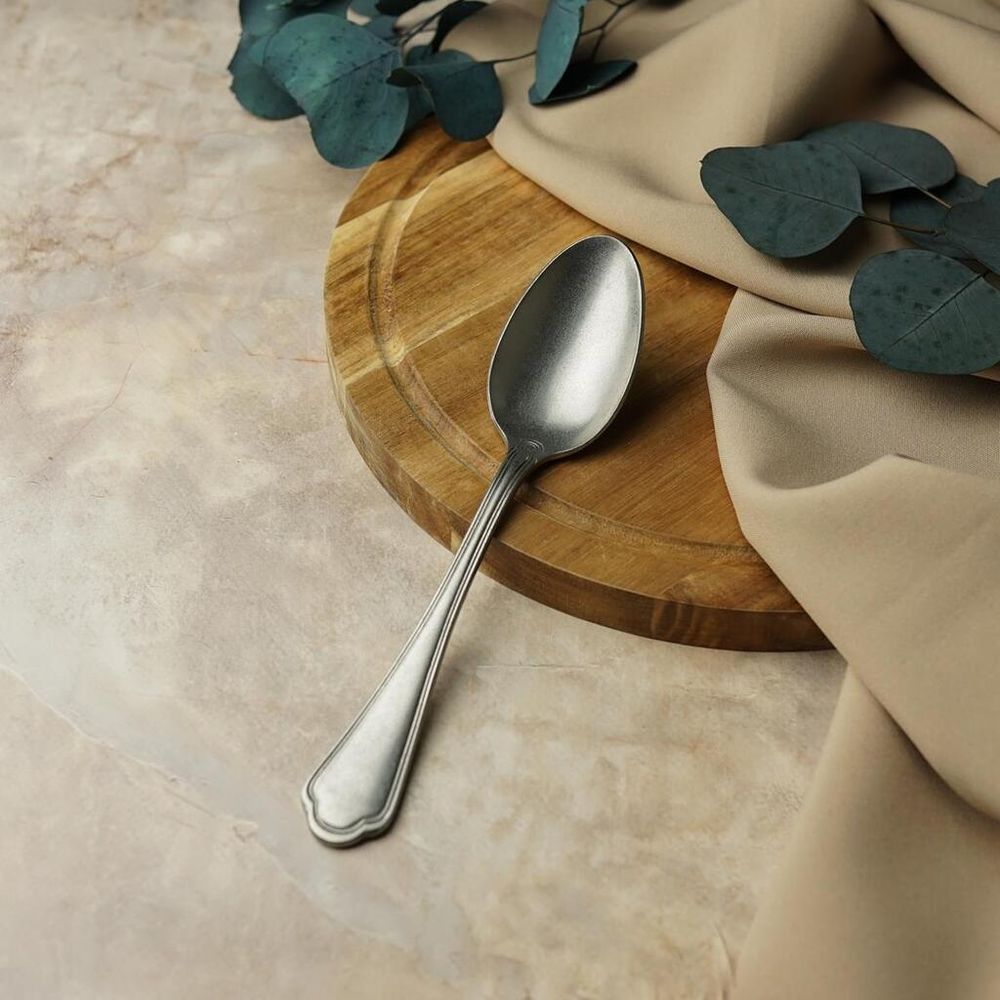 Ложка столовая 21 см матовая серый цвет Vintage Style Noble [12]