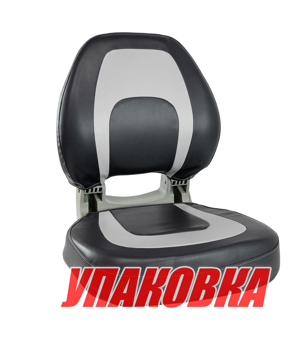 Кресло для катера (яхты) мягкое складное, обивка винил, цвет серый/угольный, Marine Rocket (упаковка из 10 шт.) (75178GC-MR_pkg_10)