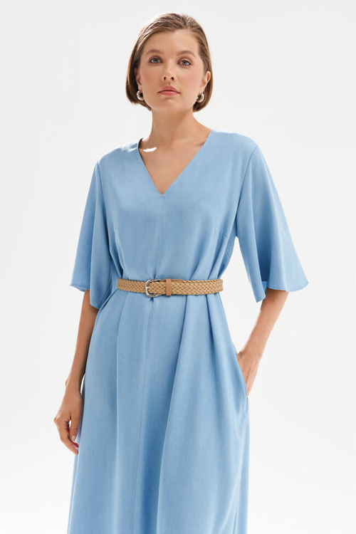 51747 Платье женское (голубой джинс)