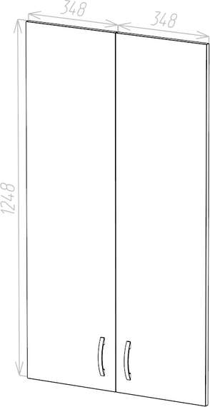 Двери верхние средние из ЛДСП