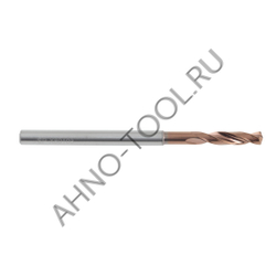 Сверло  4.6мм монолитное твердосплавное 3D с подводом СОЖ. SP-X801030460 VHM AHNO