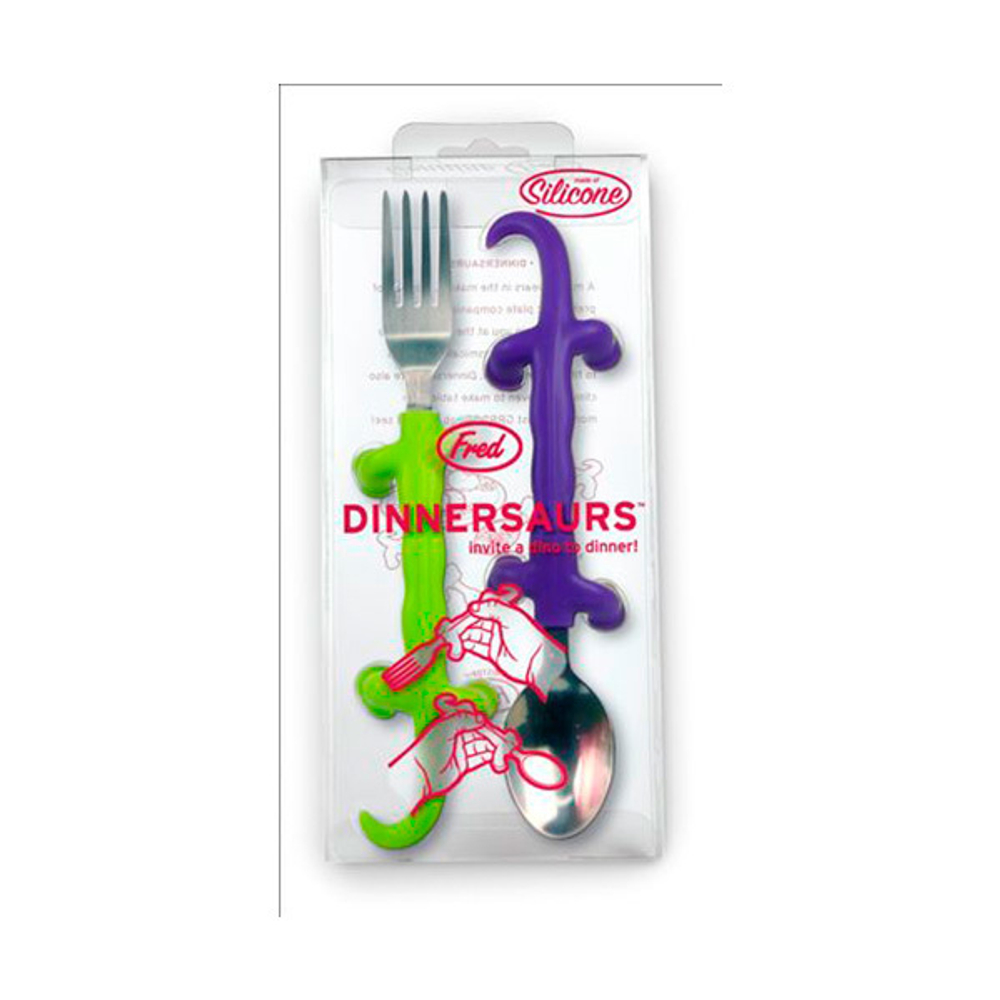 Столовый набор (вилка и ложка) dinnersaurs